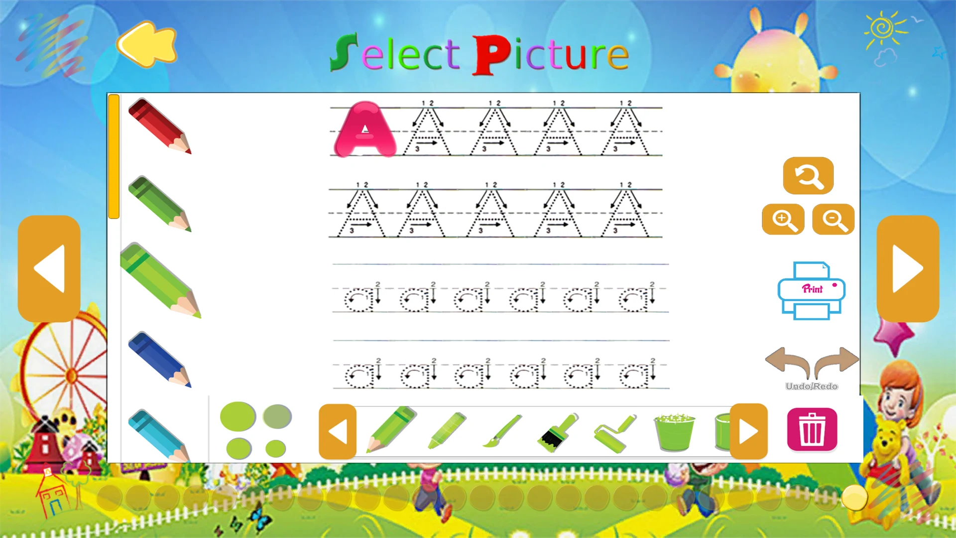 coloring draw screenshot